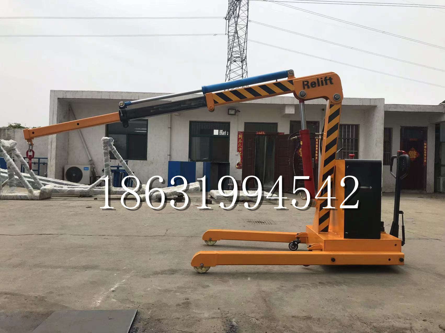 法库县久征定做3吨三轮随车吊 农用园林绿化移树吊 平板工程用小吊机